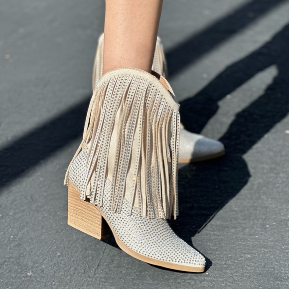 Bling fringe cowboy boot - Picture 7 of 7